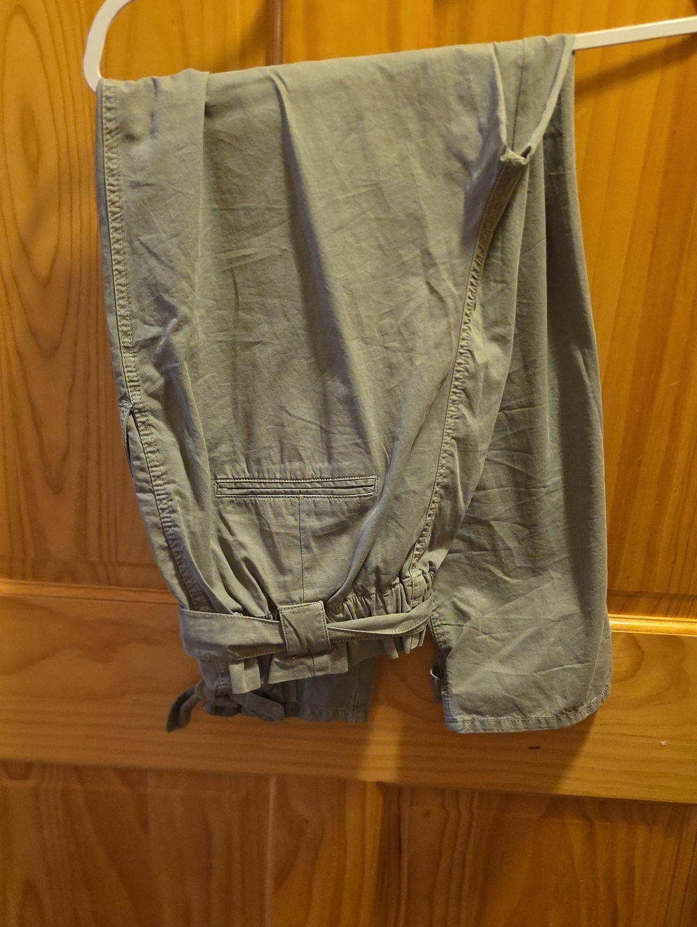Zara Olive Green Drawstring Trousers